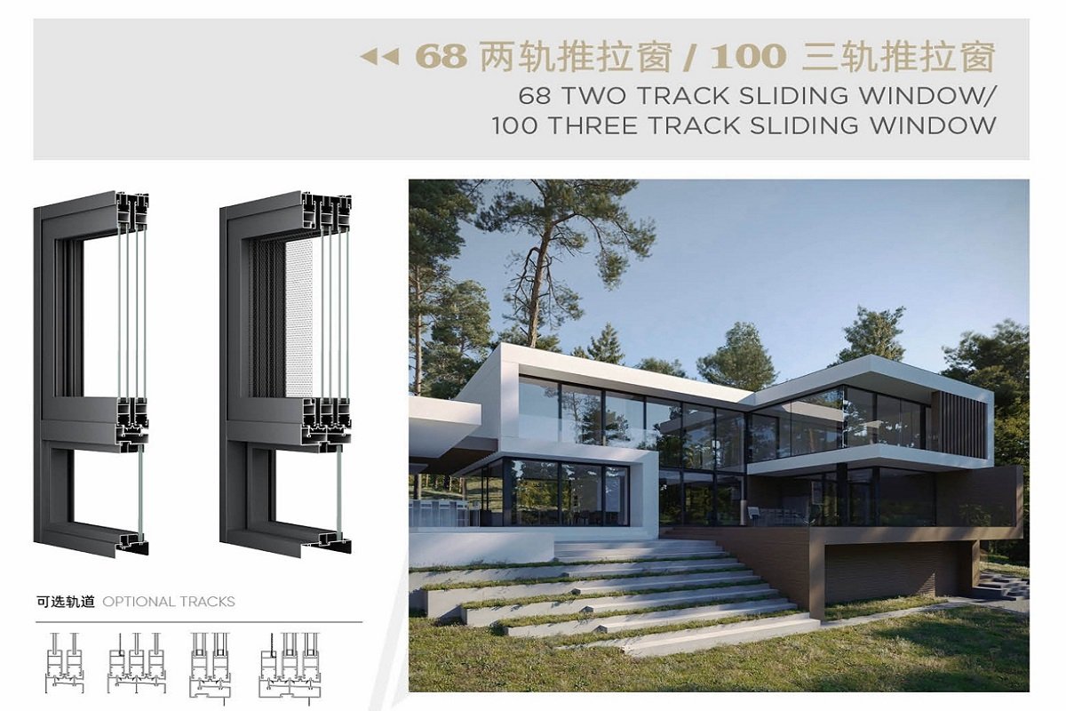 Sliding Glass Window\Two Track Sliding Window \Three Track Sliding Window​\Aluminium Window Sliding