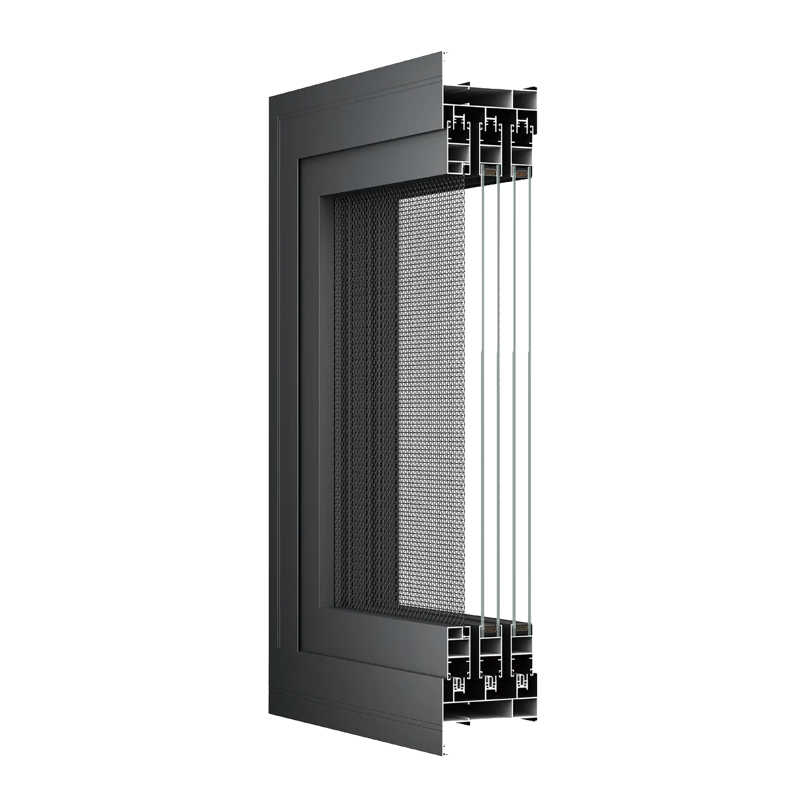 BIOZE 100 Sliding Window System with Casing Profile Cross Section
