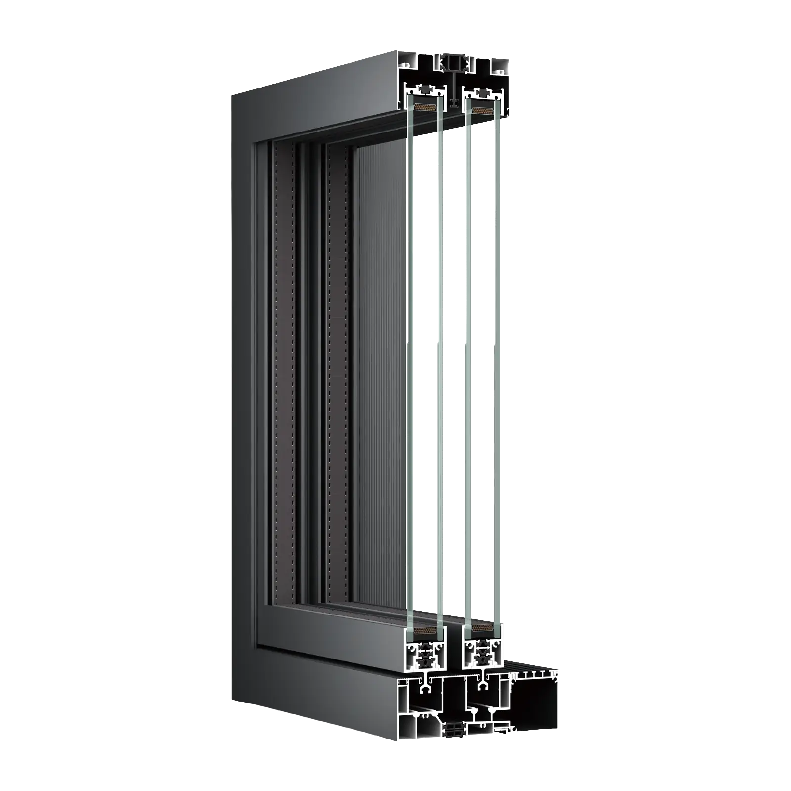 BIOZE 120 Panoramic Sliding Door System Profile Cross Section Detail