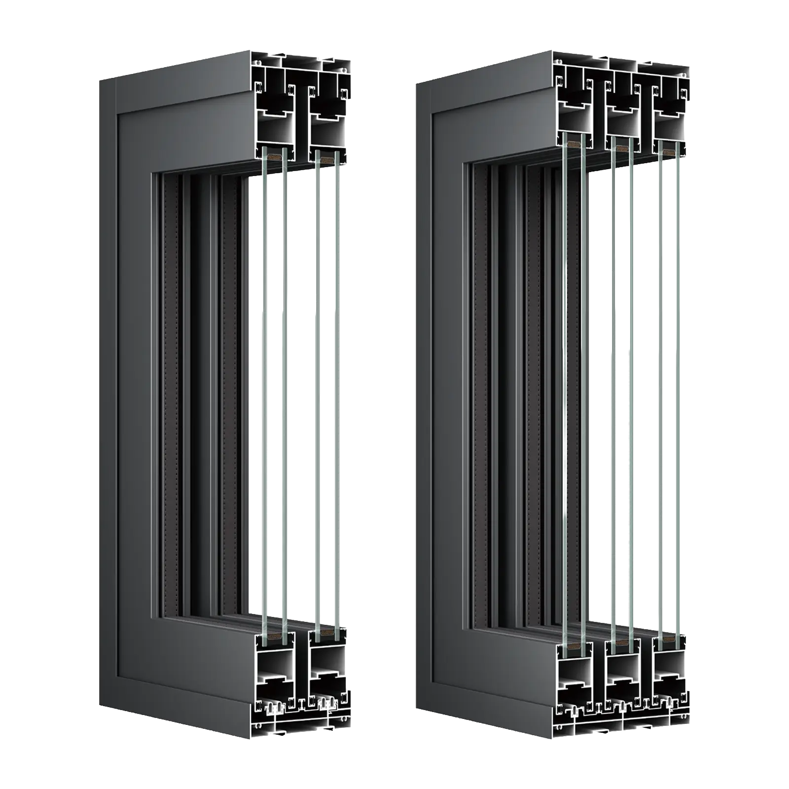 BIOZE 65 Slimline Sliding Door System Profile Cross Section Detail