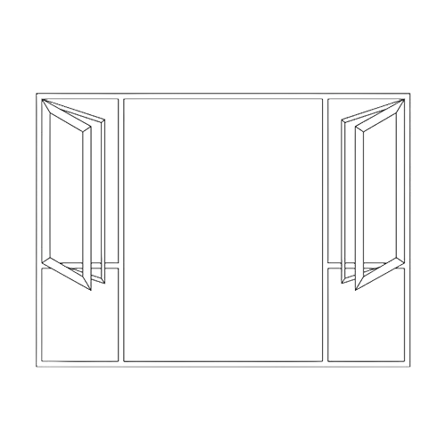 Double Inward Casement