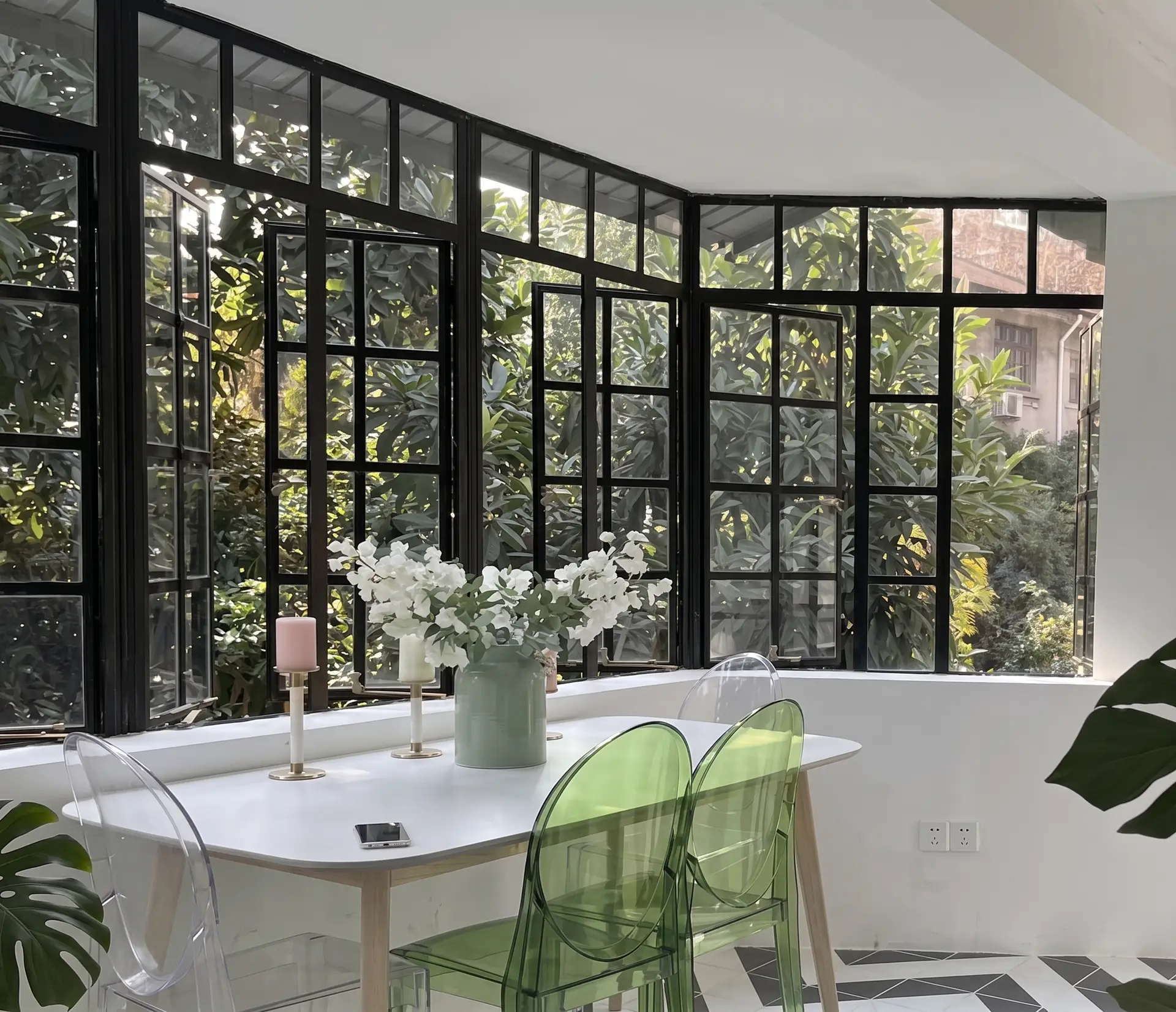 Classic Villa Facade featuring BIOZE 50 French Casement Windows