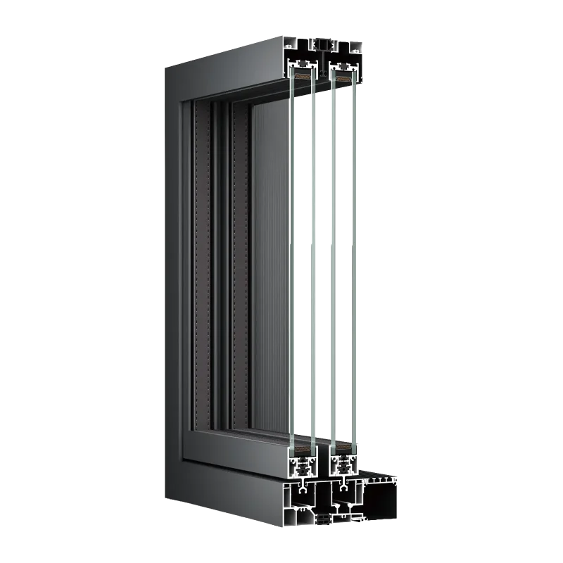 BIOZE 120 Panoramic Sliding Door System Profile Cross Section Detail