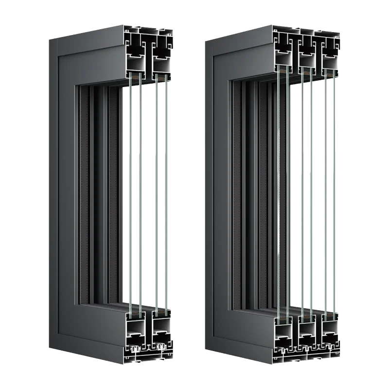 BIOZE 65 Slimline Sliding Door System Profile Cross Section Detail